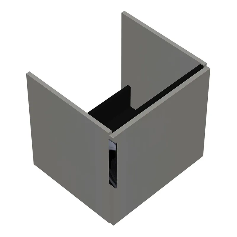 sanibel-Waschtisch-Unterbau 2.0 FLEX WURI050R 500mm breit Tür rechts Weiß Glänzend