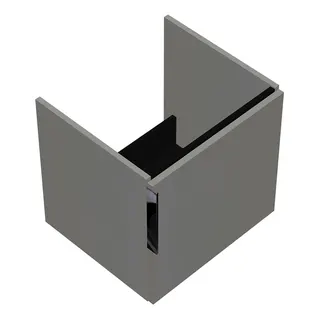 sanibel-Waschtisch-Unterbau 2.0 FLEX WURI050R 500mm breit Tür rechts Weiß Glänzend