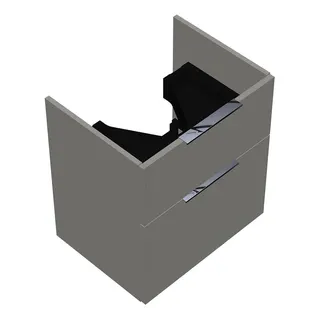 sanibel-Waschtisch-Unterbau 2.0 FLEX WVXY055 550mm breit Schubl/Auszug Weiß Glänzend