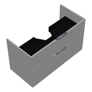 sanibel-Waschtisch-Unterbau 2.0 FLEX WVYB096 960mm breit Schubl/Auszug Weiß Matt