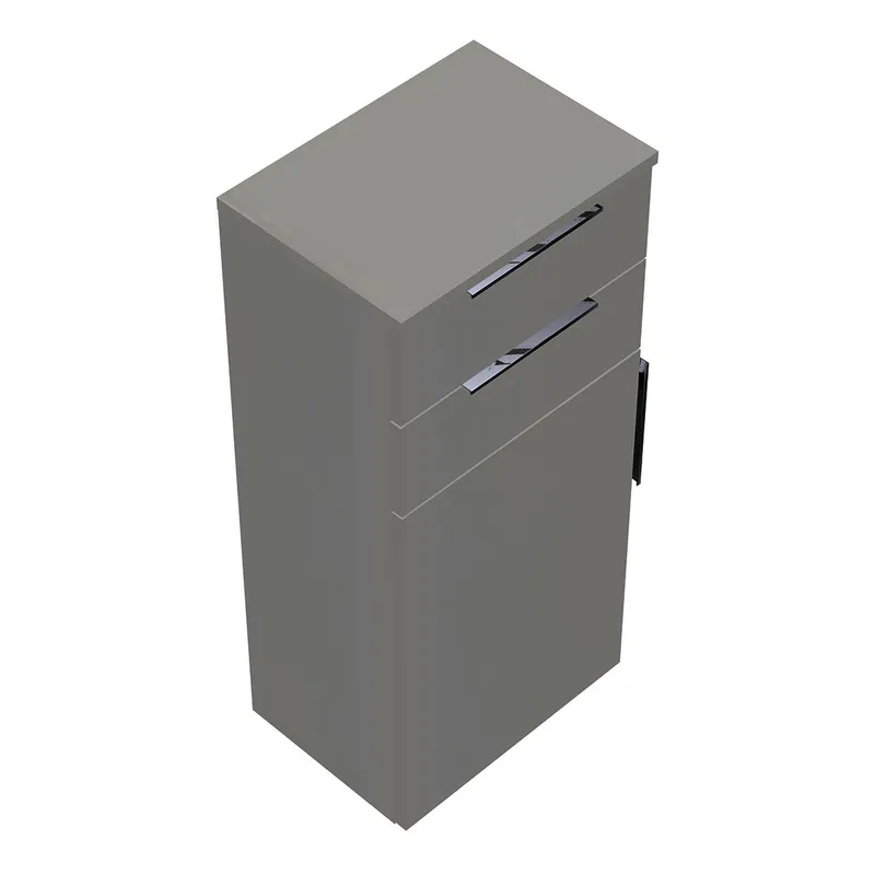sanibel-Mittelschrank 2.0 FLEX UHIG045L links 450x980mm Weiß Glänzend