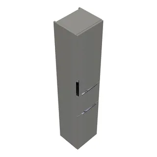 sanibel-Hochschrank 2.0 FLEX HSKV035R rechts 350x1760mm Weiß Glänzend