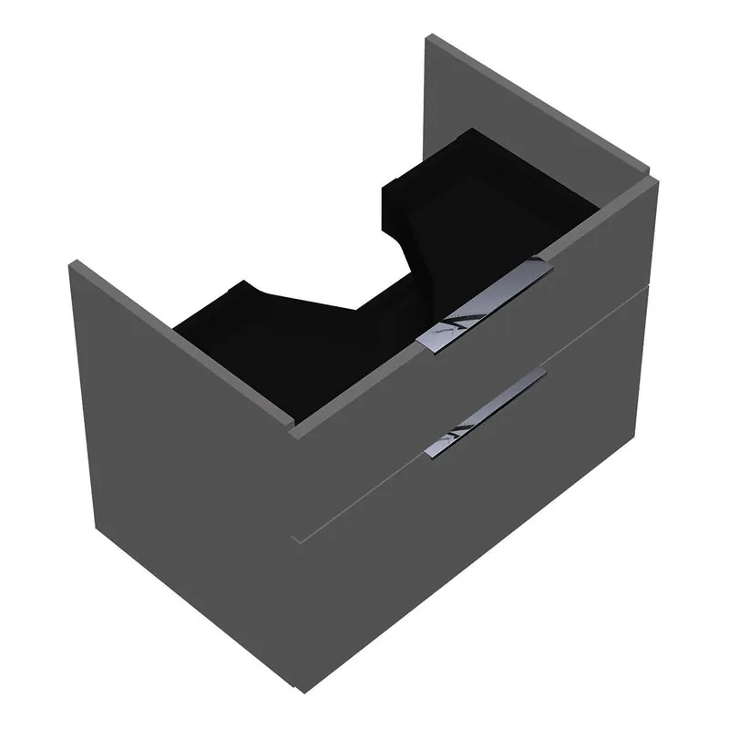 sanibel-Waschtisch-Unterbau 2.0 FLEX WVLZ070 700mm breit Schubl/Auszug Leinengrau Hgl