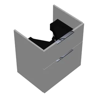 sanibel-Waschtisch-Unterbau 2.0 FLEX WVXY055 550mm breit Schubl/Auszug Weiß Matt