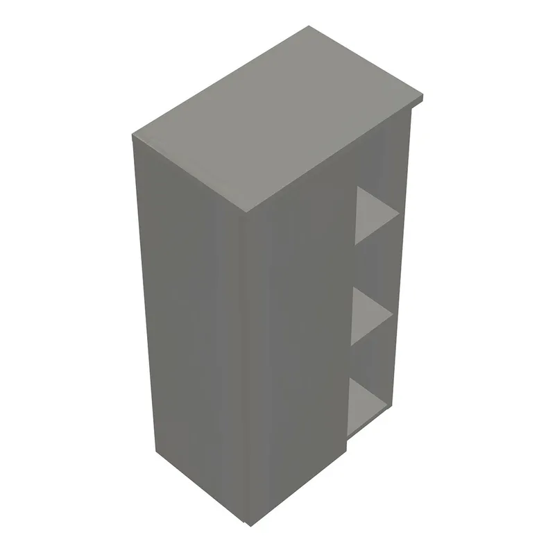 sanibel-Mittelschrank 2.0 FLEX UHGZ050L links 500x980mm Weiß Glänzend