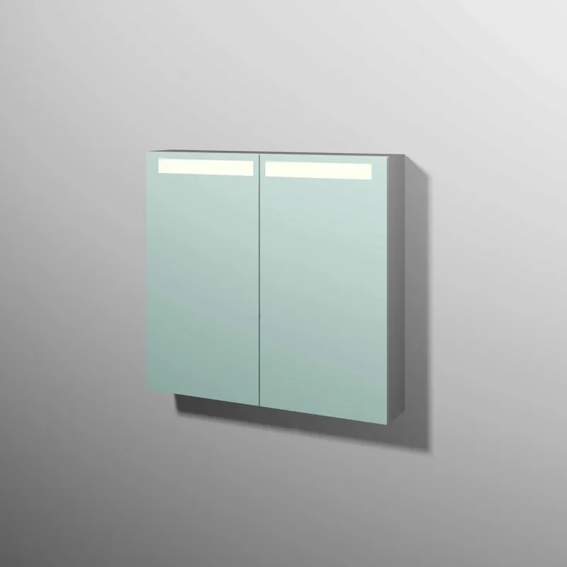 sanibel 5001 Spiegelschrank A17 SD51243 800x746x149mm Weiß-Soft