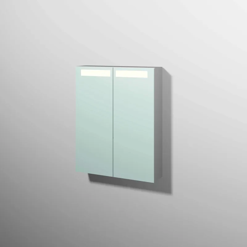 sanibel 5001 Spiegelschrank A17 SD51043 600x746x149mm Weiß-Soft