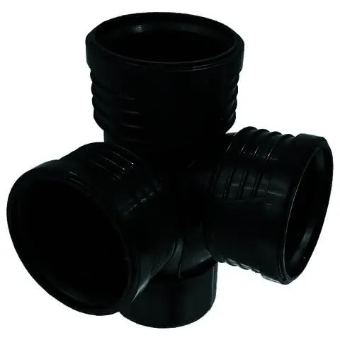 comfort-Eckabzweig schallgedämmt DN 90x90x90 87,5 Grad