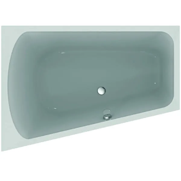 sanibel 1001-Acryl-Badewanne Trapezform A18 links 1700x1200x450mm weiß