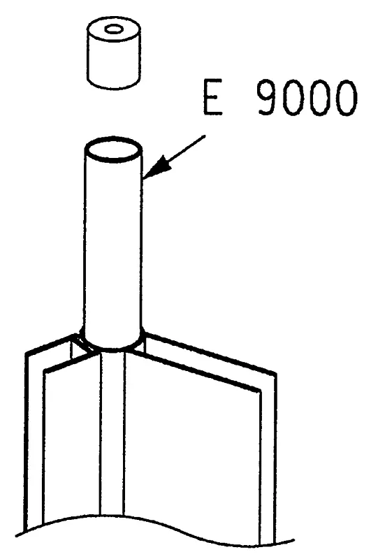 sanibel 1001-Teleskopstange E2510/E9000 SonderlängeL64985 Falt-/Trennwand silber