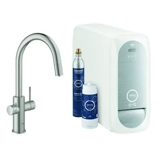 GROHE Starterkit GROHE Blue Home 31541 auszb. Mouss. BT/WIFI C-Ausl. supersteel