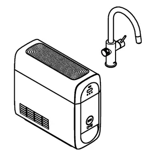 GROHE Starterkit GROHE Blue Home 31541 auszb. Mouss. BT/WIFI C-Ausl. supersteel – Bild 3