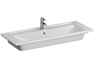 Möbel-WT 1200x465mm m.HL m. ÜL. 1Hl. aktiv4YOU 2.0, 1 Becken, weiß