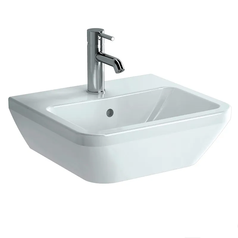 Handwaschbecken 45cm, eckig aktiv4YOU 2.0, weiß