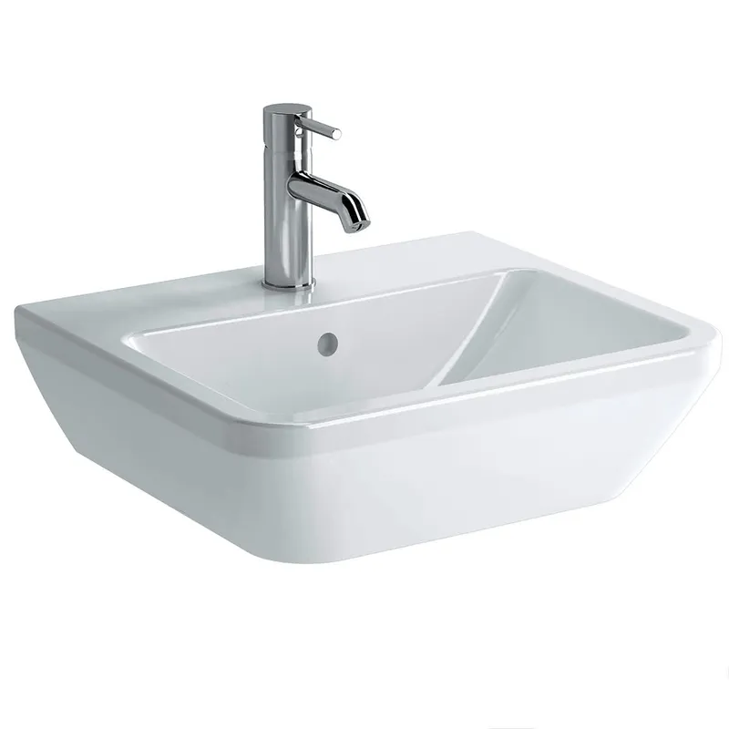 Waschtisch 50cm, eckig aktiv4YOU 2.0, topweiß