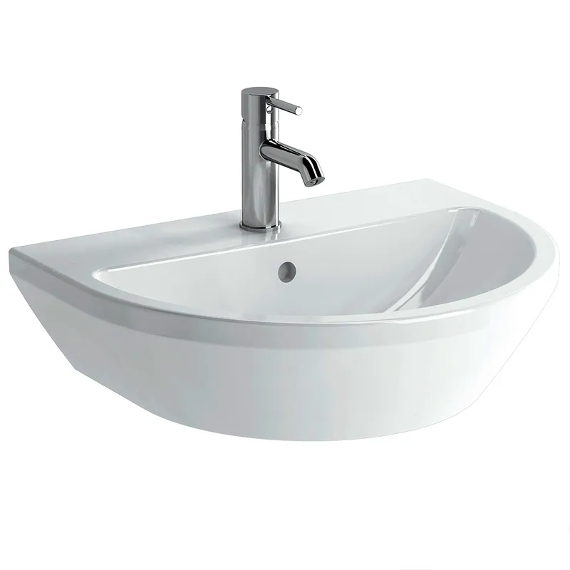 Waschtisch 60cm, rund aktiv4YOU 2.0, topweiß