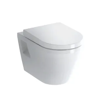 Wand-WC flach 54cm offene Bef.m.Spülrand aktiv4YOU 2.0, weiß
