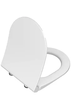 VitrA WC-Sitz Integra Slim Duroplast mit Absenkautomatik Weiß Hochglanz
