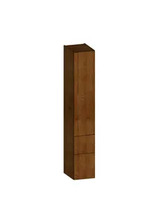 Hochschrank m. 1 Tür u. 2 Auszügen, LI trend4YOU, B:400xH:1750xT:400mm, S-Eiche