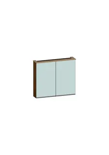 Spiegelschrank m. 2 T. u. LED Lichtsegel trend4YOU, B:810xH:710xT:170mm,S-Eiche