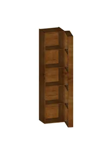 Hochschrank m. Koffertür, u. 4 Böden, LI trend4YOU,B:400xH:1750xT:400mm, S-Eiche
