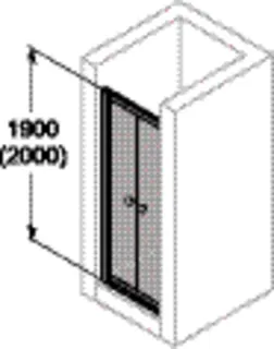 Pendeltür 80 H:1900mm, KG aktiv4YOU 2.0, si-matt – Bild 2