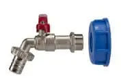 airfit Tankventil Kugelhahn 3/4" und Überwurfmutter 59mm