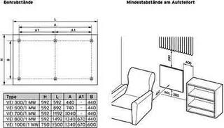 Vaillant Infrarotheizer VEI 700/1 MW 650W Panel, weiss, 592x1192x17mm – Bild 3