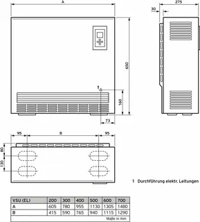 Vaillant Elektro-Speicherheizgerät VSU 400/5 EL mit elektr. Laderegler – Bild 4