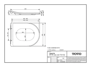 TOTO Europe WC-Sitz RP, abnehmbar, m.Absenkautomatik TC513Q weiß – Bild 2
