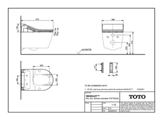 TOTO Europe Washlet RX, TCF794CG weiß, inkl. Fernbedienung – Bild 3