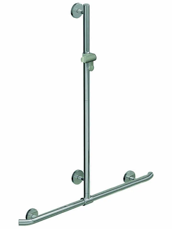 sanibel care-Duschhandlauf F01635.0029 A18 962x1100mm chromoptisch/weiß