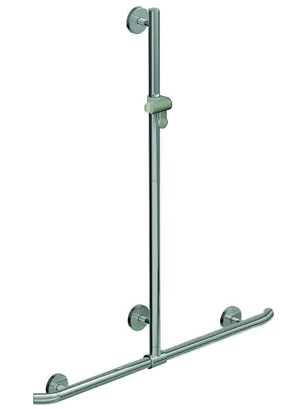 sanibel care-Duschhandlauf F01635.0041 A18 962x1100mm chromopt./Anthrazitgrau