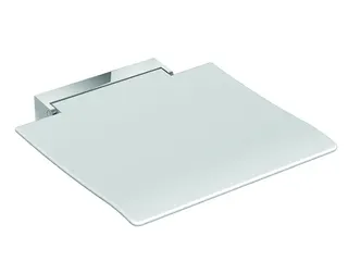 sanibel care-Klappsitz A18 F01635.0007 450x463mm Edelstahl verchromt/weiß
