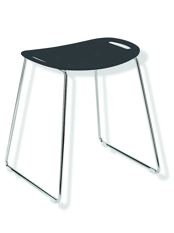 sanibel care-Duschhocker A18 F01635.0024 Gestell verchr. Sitzfläche Anthrazitgrau