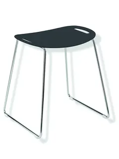 sanibel care-Duschhocker A18 F01635.0024 Gestell verchr. Sitzfläche Anthrazitgrau