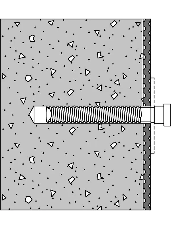 sanibel care-Befestigung A18 F01635.0049 für Stützklappgriffe BM17.3M Beton