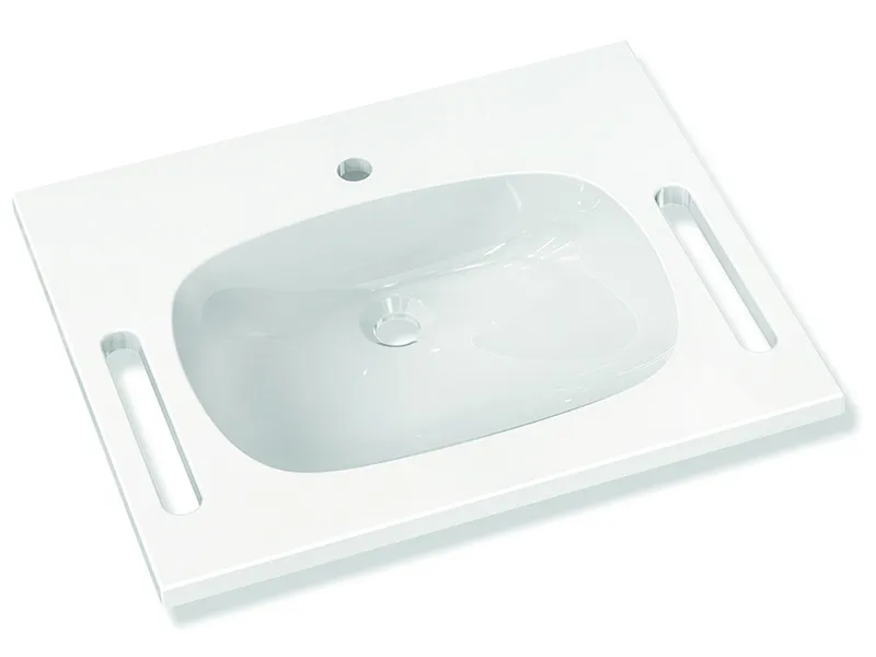 sanibel care-Mineralguss-Waschtisch A18 F01635.0021 650x550mm unterfahrbar weiß