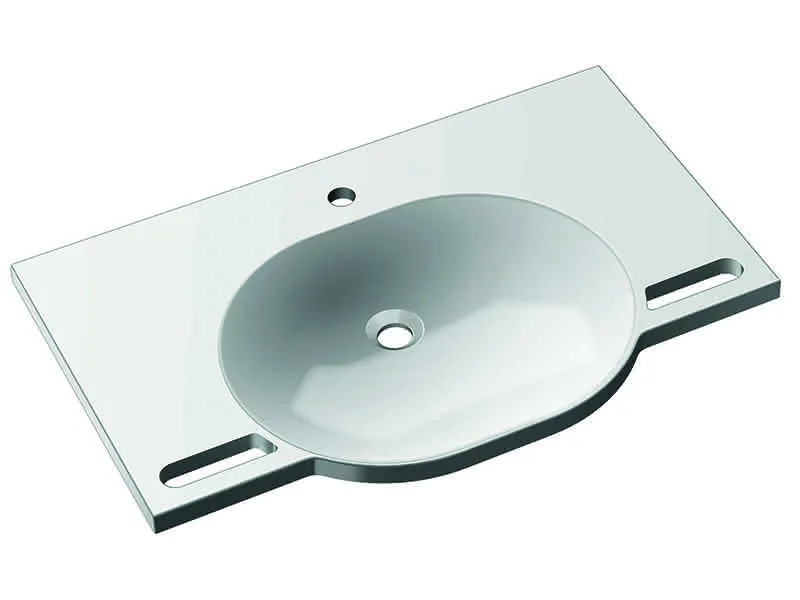 sanibel care-Mineralguss-Waschtisch A18 F01635.0005 850x550mm unterfahrbar weiß
