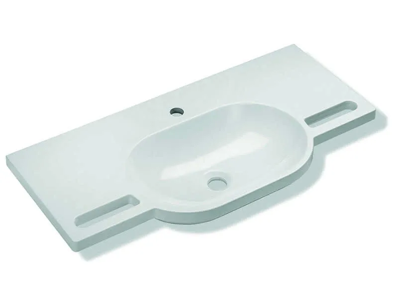 sanibel care-Mineralguss-Waschtisch A18 F01635.0003 850x415mm unterfahrbar weiß