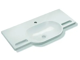 sanibel care-Mineralguss-Waschtisch A18 F01635.0003 850x415mm unterfahrbar weiß