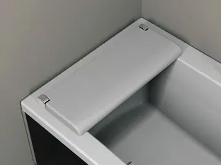 sanibel CARE-Duschsitz A18 weiß/chrom zu Badewanne sanibel CARE mit Einstieg