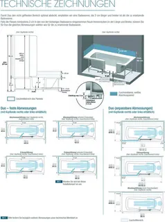 sanibel CARE-Acryl-Badewanne A18 DUO 4 Einstieg 1800x800mm Kopfteil links weiß – Bild 3