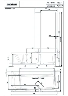 sanibel CARE-Acryl-Badewanne A18 DUO 4 Einstieg 1800x800mm Kopfteil links weiß – Bild 2