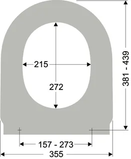WC-Sitz m.D. Typ S002001 zu ME by Starck Edelstahl-Steckbef. v.o. abnehmbar weiß – Bild 2