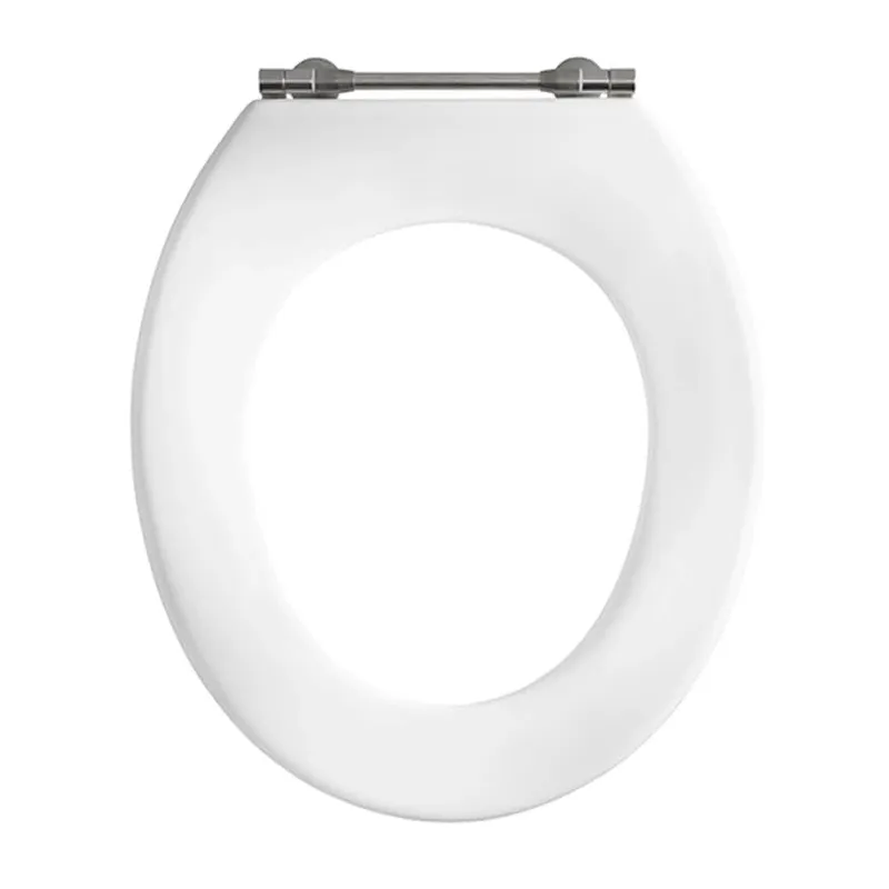 WC-Sitz Projecta, Polygiene o.Deckel Weiß Spezialscharnier, fest, Edelstahl
