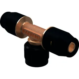 Geberit PushFit Übergangs-T-Stück mit MasterFix PVDF d16-MF20-d16 – Bild 2