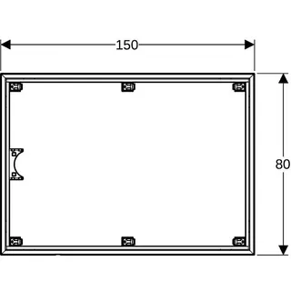 Geberit Installationsrahmen für Setaplano DFl über 100cm, für 6 Füße,80x150cm – Bild 5
