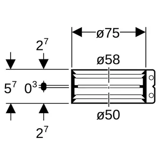 Geberit Übergangsspannverbinder d50mm d1=58mm – Bild 4