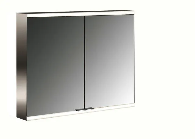 Emco Lichtspiegelschrank prime 2 06124 Aufputz, 2trg. 800 mm alu.